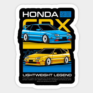 Honda CRX Collector Art Sticker